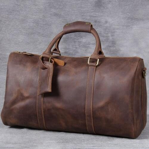 Genuine Leather Men Bag Casual Business Man Shoulder Crossbody Bags Cowhide Large Capacity Top Layer Leather Travel Message Bag