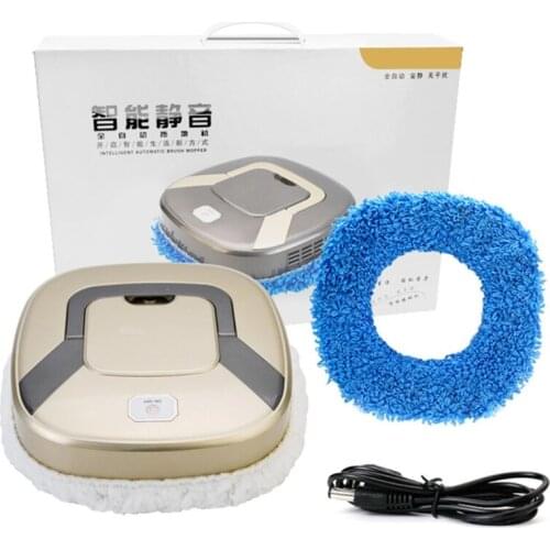 Intelligent Automatic Mopping Robot USB Charging Mute Vacuum Cleaner Dust Cleaning Sweeping Robot for Dry / Wet Floors Carpet