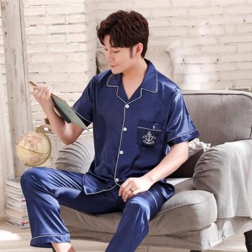 Мужские шелковые пижамы Umut pashana China At AliExpress