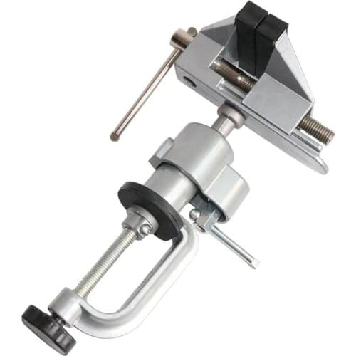 360 Degree Rotating Universal Table Vise Bench Aluminium Alloy Clamp Multifunction 2 in 1 Mini Table Vise Dremel accessories