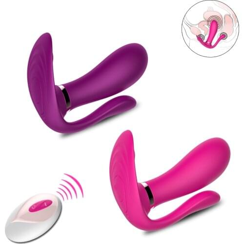 Wearable Butterfly Dildo Vibrator Adult Sex Toys for Women G Spot Clitoris Stimulator Wireless Remote Control Vibrator Panties