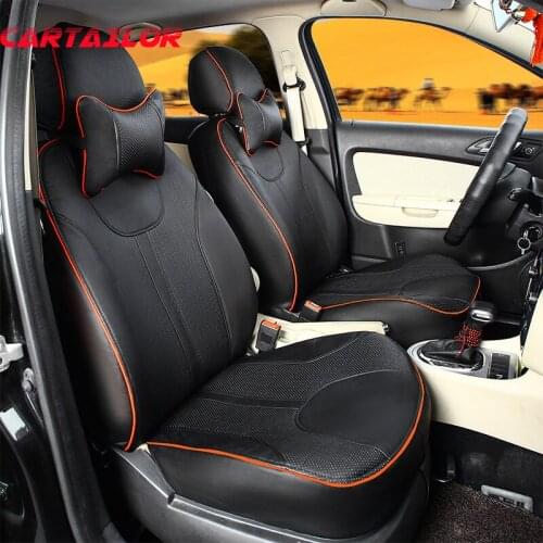CARTAILOR front & rear car seat protection for Renault Talisman automobiles seat covers for car seats PU leather car seat cover