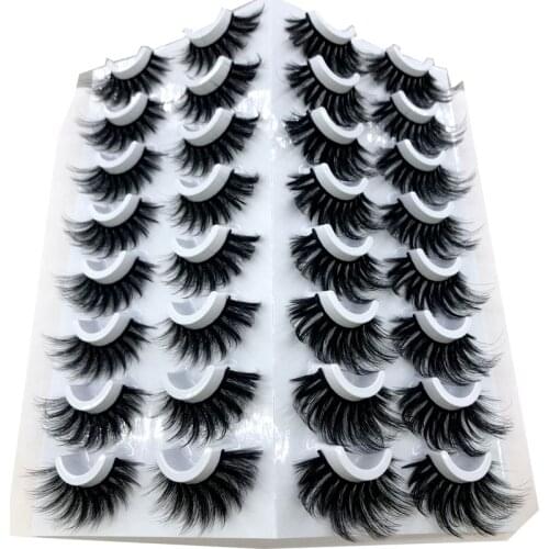 16 Pairs Eyelashs Natural long 3D Faux Mink Eyelashes Thick HandMade Full Strip Lashes Volume Soft Mink Lashes False Eyelashe