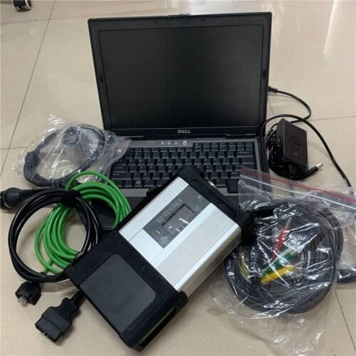 2020.12V MB Star C5 software in Used Laptop D630 4g ram Computer + MB Star C5 SD Connect Compact 5 auto scanner diagnostic tool