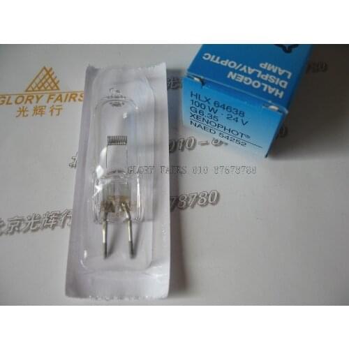 5pcs OS 64638 HLX 24V 100W XENOPHOT NAED 54252 G6.35 bulb Angenieux operation room HLX64638 24V100W halogen lamp
