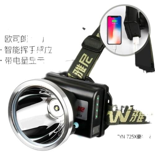7 led headlight glare charging long-range super-bright flashlight head-mounted life lithium miner