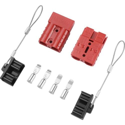 8pcs Battery Quick Connect Disconnect Wire Harness Plug Connector Recovery Winch Trailer 50A