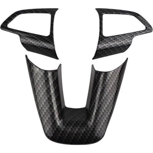 Car 3Pcs/Set Interior Steering Wheel Protection Trim Sticker for Ford Focus Kuga Escape Ecosport 2017 2018 Accessories