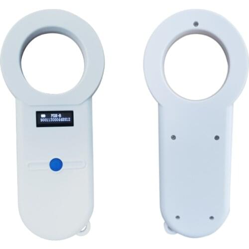 Free sample x1PC glass tag + Long distance 134.2Khz FDX-B animal chip scanner pet dog cat microchip reader for identification