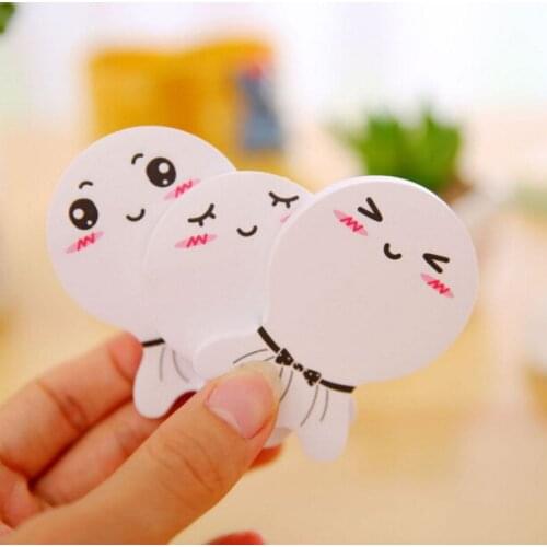 100 PCs Japanese and Korean stationery sunny doll notes cute smile face signed paper N times posted wholesale