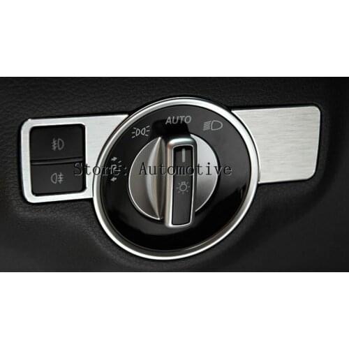For Benz GLE W166 /Coupe C292 Inner Headlight Switch Button Trim Cover 2015-2017 2pcs