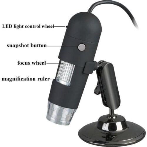HD 200X Electron Microscope USB Digital Optical Magnifier with Measurement Software Support MAC System