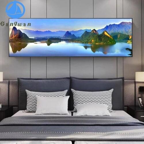 Classical Landscape Art Mountains and Lakes diamond Painting 5D embroidery mosaic naturalscenery Pictures for Living Room Decor
