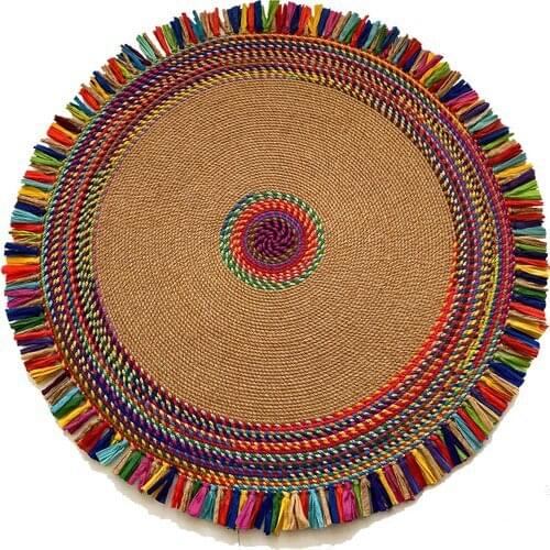 Colorful Handmade Knitting home beautiful and special rug for smart consumer AESTHETIC SPECIAL PRODUCTION DECORATION