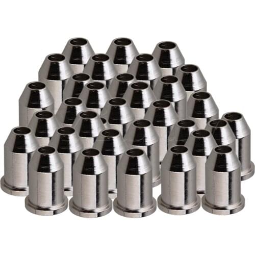 Yibuy Chrome Metal String Mounting Bushings for Guitar Pack of 30
