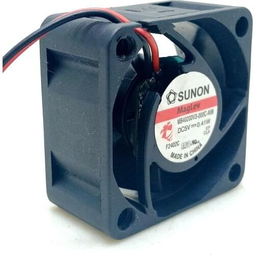 2pcs For Sunon 4020 5V cooling fan magnetic suspension mute fan mb40200v3-000c-a99 DC cooling fan