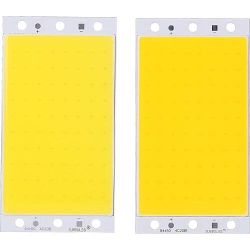 94x50mm COB Panel Light DC12-24V LED Strip Shape Lamp 15W High-brightness LED Light Board