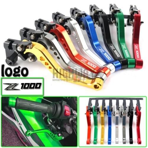 Motorcycle Brake Handle Bar Lever CNC Aluminum Short Adjustable Brake Clutch levers For kawasaki Z1000 Z1000R 2017-2019