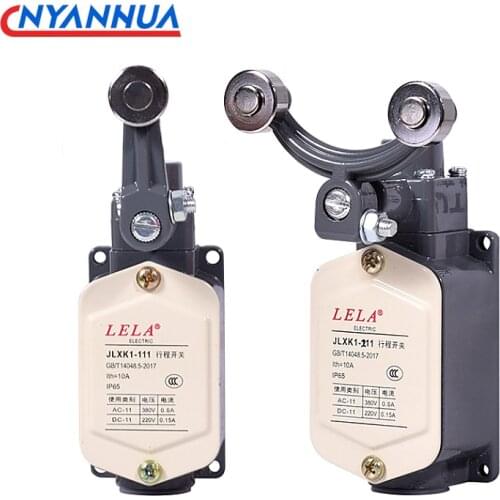 Self-reset Travel Switch YBLX-JLXK1-111 211 311 411 511 Limit Switch Silver Point 1NO1NC Single Wheel Double Wheel Roller Reset