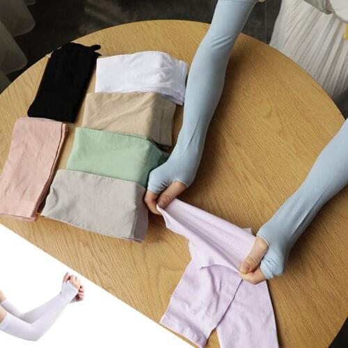 1Pair UV Sun Protection Arm Sleeves Cooling Sports Sleeve Volleyball Running Cooling Arm Sleeve