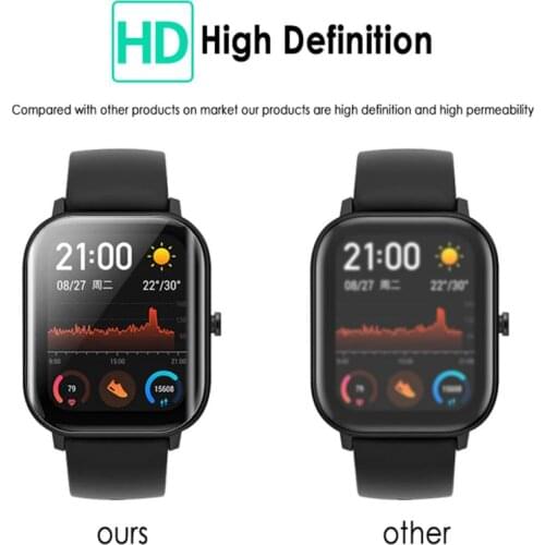 Amazfit GTS Film For Xiaomi Amazfit GTS Screen Protector Fiberglass ultra-thin Film full Cover HD TPU For accessories