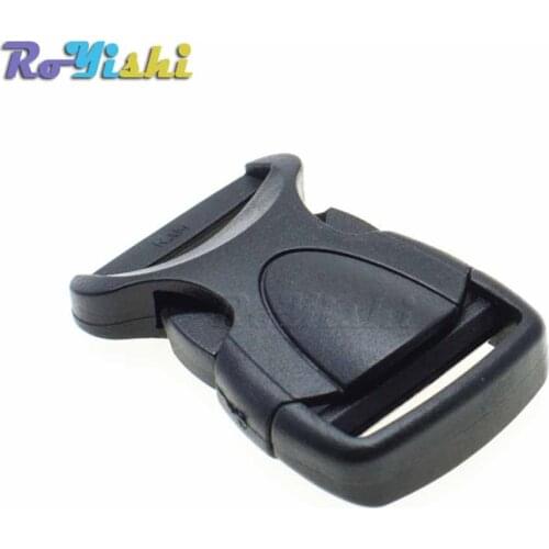 100pcs/pack 3/4" (20mm) Plastic Buckles for Paracord Bracelet Side Release Buckles Bag & Case Accessory Black