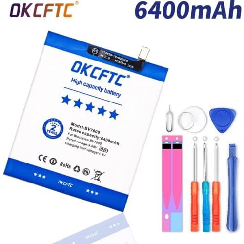 6400mAh BV7000 Battery For Blackview BV7000 / BV7000 Pro Mobile Phone Latest Production High Quality Batteryies+Tracking Number