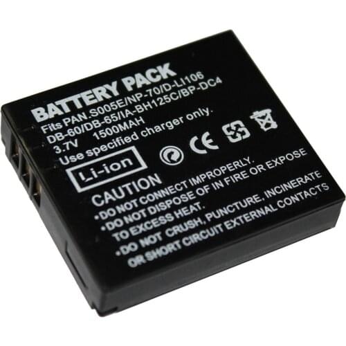 Battery Pack for Panasonic Lumix DMC-FX8, DMC-FX9, DMC-FX10, DMC-FX12, DMC-FX50, DMC-FX100, DMC-FX150, DMC-FX180 Digital Camera
