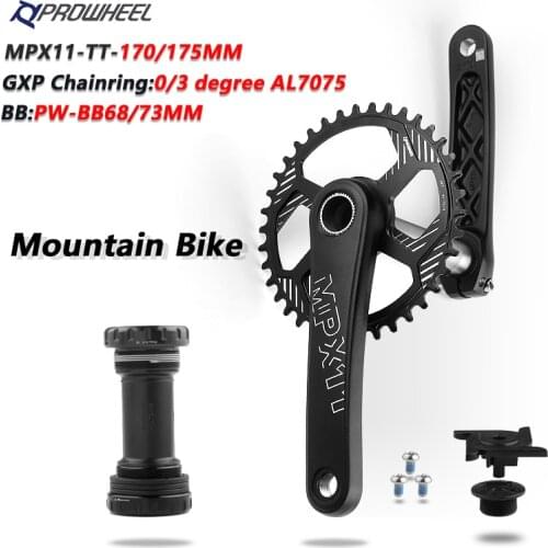 PROWHEEL MTB Bicycle Crankset 170/175mm MTB Bike GXP Chainring 32T/34T/36T/38T with Bottom Bracket for SRAM XX1 XO1 X1 GX XO X9
