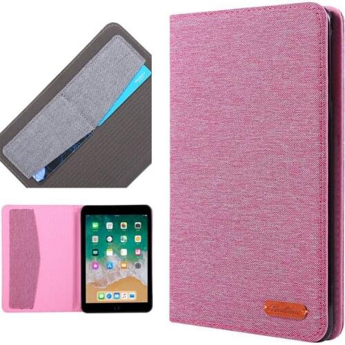 Case for iPad Mini 4 3 2 1 Retina Case Cloth Back Stand Smart Cover A1432 A1454 with Cards Solts