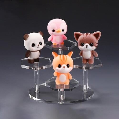 Figure Model Doll Toy Display Stand Decoration Trapezoida Jewelry Blind Box Holder Doll Hand Handle Trapezoidal Organizer