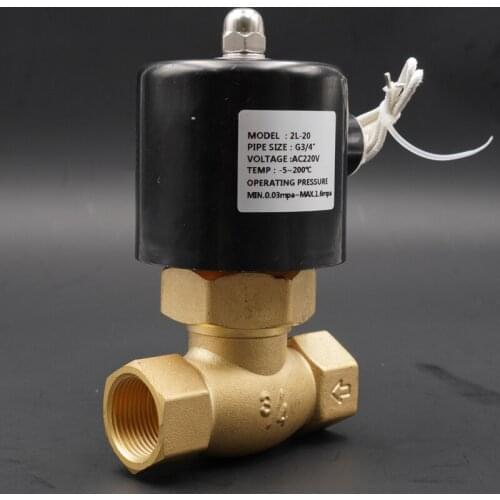 Solenoid valve, 1/2" 3/4" 1" water valve, normally closed ,high pressure DC24V AC220V high temperature for steam liquid or gas