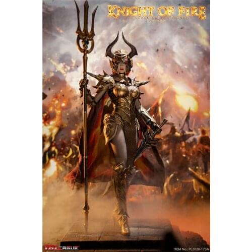 TBLeague 1/6th PL2020-173 A B C Knight Of Fire Black Version Dark Chest Models For Usual 12 inch Doll Soldier Collect
