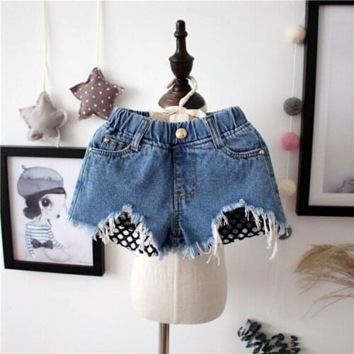 2020 Summer Girl Jeans Net Shorts Denim Shorts