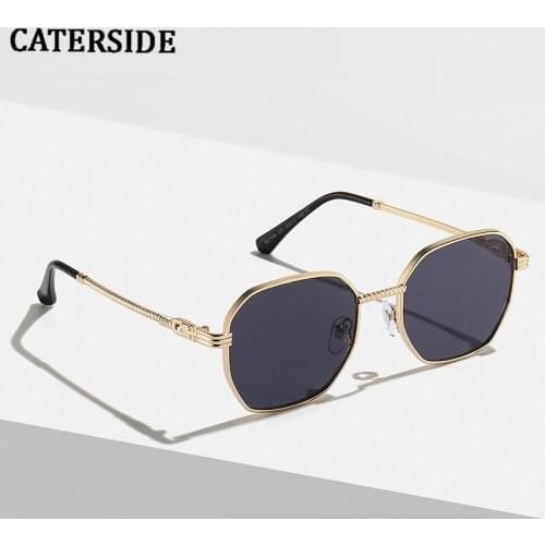 Emosnia New Small Round Gradient Fashion Men Women Sunglasses 2021 Gold Metal Frame Vintage Punk Lens Sun Glasses UV400 Eyewear