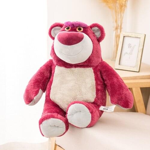 Kawaii Strawberry Teddy Bear Stuffed Animals Soft Cute Strawberry Flavor Bear Plush Toy Home Decor Birthday Gifts For Girls Kids
