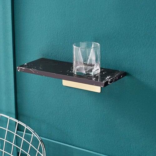 Marble Floating Shelf, Wall Decor Corner Shelf for Home/Kitchen/Bedroom/Bathroom/Office