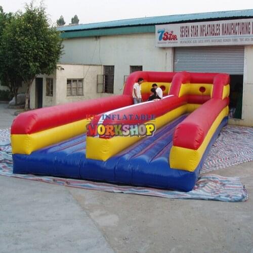 Inflatable Bungee Run Sport , Inflatable Jumping Trampoline with Double Lanes for Sale