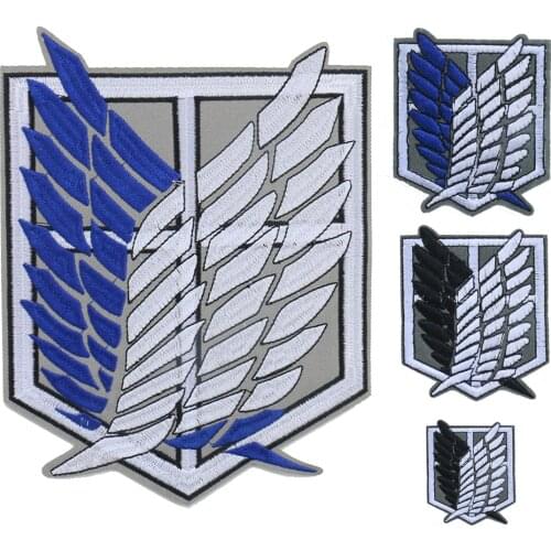 Anime Peripheral Investigation Team Freedom Wings Embroidery Patch Corps Logo Outdoor Badge DIY Iron on Patch Clothing Girl Boy