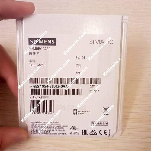 Original SIMATIC 6ES7 954-8LL02-0AA0 CARD FOR S7-1X00 CPU, 6ES79548LL020AA0 3,3 V FLASH, 256 MBYTE
