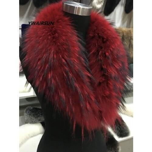 YWAIRSUN Oversized raccoon fur collar green fruit collar fur square collar scarf collar hat universal poncho shawl fur scarf hot