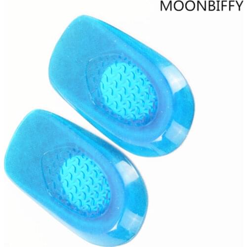 Feet Cushion Silicone Gel Foot Heel Elastic Care Half Insole Shoe Pad with cloth