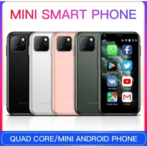 SOYES XS11 Mini Android 6.0 Smartphone 3D Glass Slim Body 1GB 8GB Quad Core 1000mAh Cellphone With Google Play Market