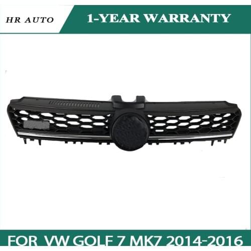 High Quality ABS Front Grille center grill honeycomb meshed Fit for volkswagen Golf 7 MK7 2014 2015 2016