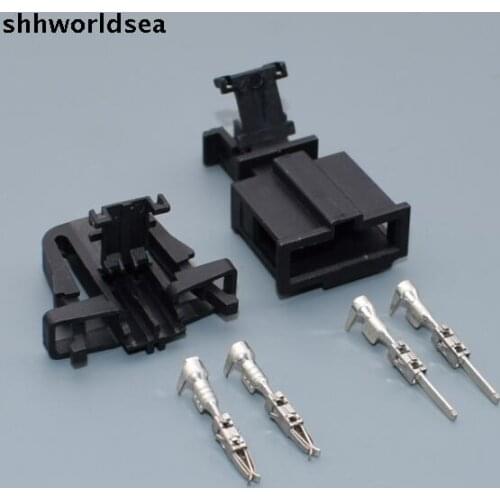 Worldgolden 5/30/100sets 2p for VW License plate lamp Car door connector 3B0 972 712 Car Plug 3B0972712 3B0 972 702 3B0972702