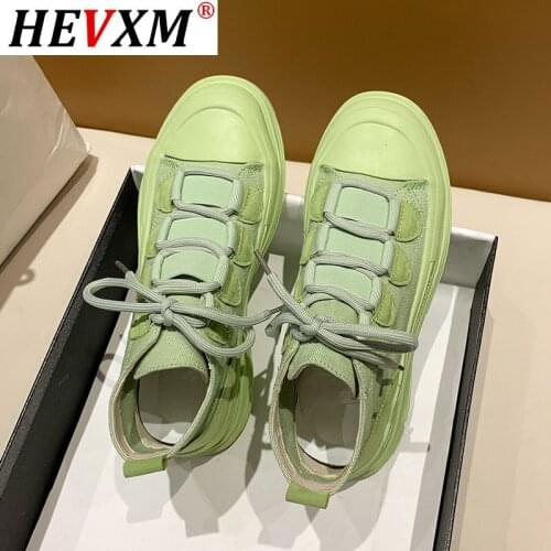 Women High Top Canvas Shoes Woman Platform Sneakers New Designers Orange Casual Shoes Fashion Brand Chunky Sneaker Ladies Lacing