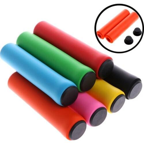 1Pair Bicycle Soft Foam Sponge Handlebar Grips Cover Outdoor Mountain Cycling bmx mtb Bike Silicone Grip Anti-slip Handle Bar SD