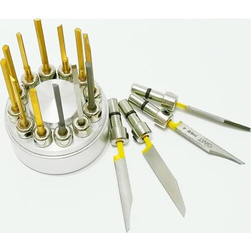 16pieces FREE SHIPPING HSS jewelry diy making Tools glensteel Knife For Graver Max Jewelry pneumatic engraving graving tool