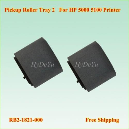 2PCS RB2-1821-000 Pickup Roller Tray 2 For HP LaserJet 5000 5100 Printer Pick up Roller