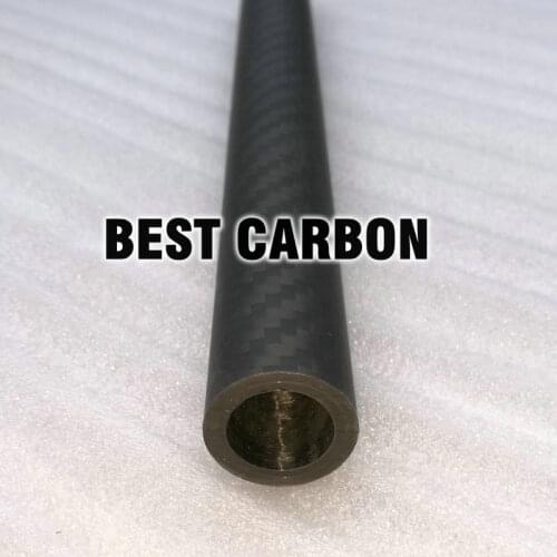 20mm x 14mm x 245mm High Quality 3K Twill Matte Carbon Fiber Fabric Wound/winded Tube